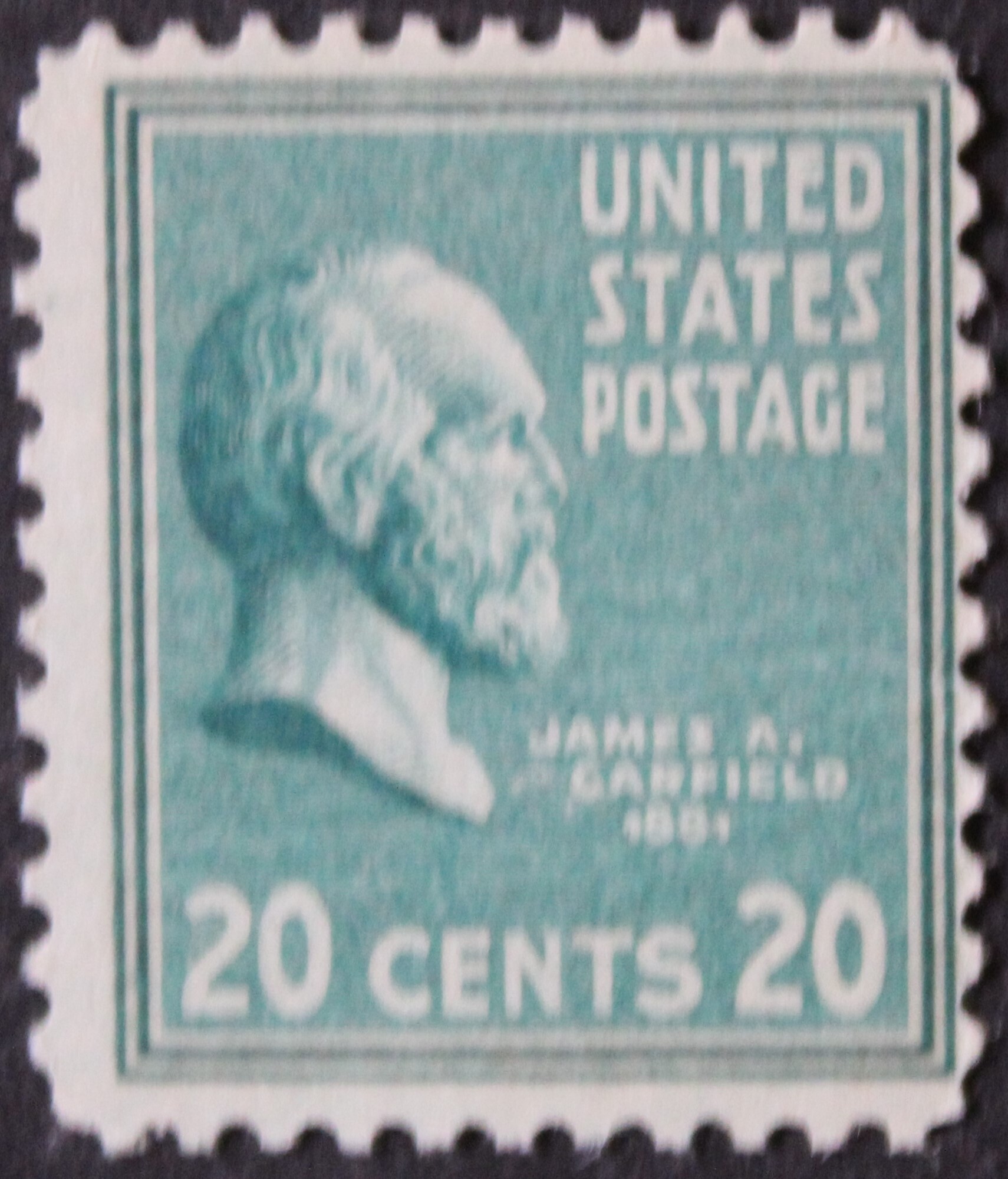 U.S.825 James A. Garfield 20c Single, MNH. United States, General