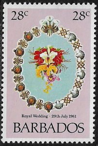 Barbados #547 MNH Stamp - Royal Wedding Bouquet