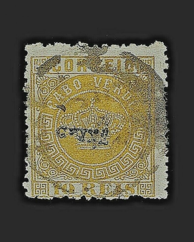 VINTAGE: PORTUGUESE GUINEA-PORTUGAL 1879 USD LH, SCOTT # 1A $800 LOT #1879X75A