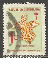 Dominican Republic RA55 VFU ORCHID Z675-1