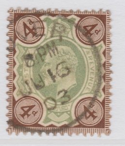 Great Britain King Edward VII 1902-13 4d Used Stamp A19P23F23-