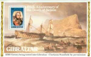Gibraltar Ships , 1 souvenir sheet