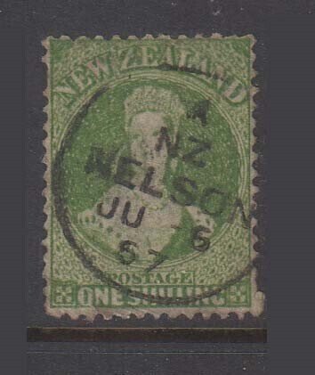 New Zealand FFQ Chalon 1/- SG 124 FU