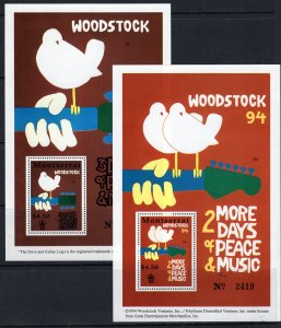 Montserrat (1994) #853-4 MNH; Woodstock Festival; see description