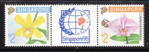 Singapore 1992 Sc 616a Orchids MNH