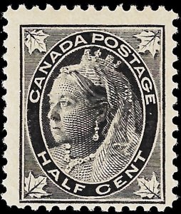 Canada 1897 Sc 66 MH f Leaves in 4 corners