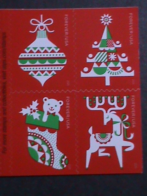 ​UNITED STATES- HOLIDAY DELIGHTS-CHRISTMAS MNH BOOKLET OF 20 FOREVER STAMPS VF