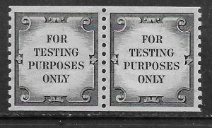 USA TD107a, Test stamp, NH, VF, pair