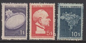 Brazil 496-8 New York World's Fair mint