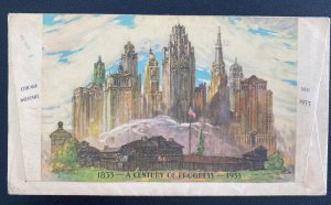 1933 Chicago IUSA Advertising Cover To Birmingham England Century Of Progress