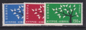 Cyprus, Scott 219-221 (SG 224-226), MNH