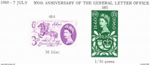 GREAT BRITAIN 1960 QEII Tricent of Est of General Letter Office Set SG621-619...