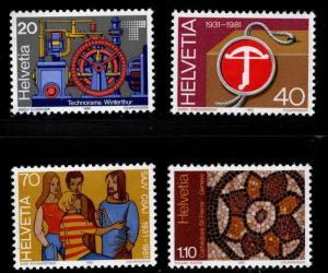 Switzerland Scott 704-707 MNH** 1981 stamp set