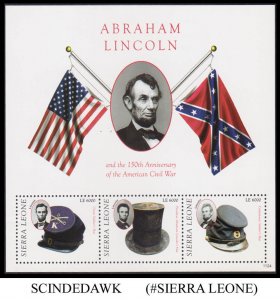 SIERRA LEONE - 2011 ABRAHAM LINCOLN / 150yrs OF AMERICA CIVIL WAR - MIN/SHT MNH