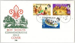 42580   BOY SCOUTS ---BARBUDA  -  POSTAL HISTORY - FDC COVER 1969