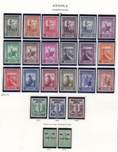Portuguese Angola 1934-1938 Mint Stamp Collection 6 Complete Sets