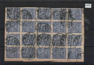 GERMANY  1920s OFFICIALS STAMP BLOCK USED CAT £60     R 2233