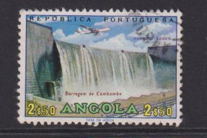 Angola   #C27   used   1965  plane over dam   2.50e