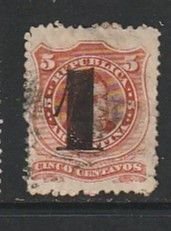 1877 Argentina - Sc 30 - used VF - 1 single - Rivadavia