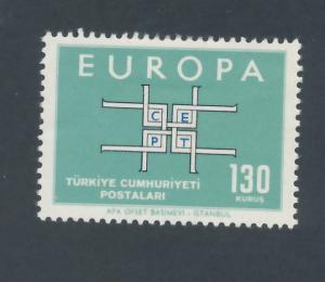 Turkey 1963 Scott 1603 MH - 130k, Europa, common design