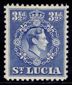 ST. LUCIA GVI SG133b, 3½d ultramarine, LH MINT.