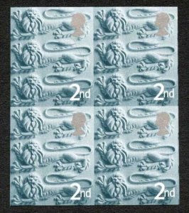 SGEN1a REGIONALS ENGLAND 2001 (2nd) IMPERF block of 4 U/M