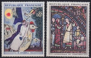 FRANKREICH FRANCE [1963] MiNr 1452-53 ( **/mnh ) Gemälde