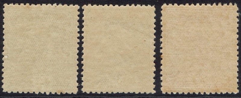 NEW GUINEA 1932 UNDATED BIRD 2½D 3D AND 3½D */**