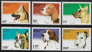 Benin #741-6 MNH Set - Dogs