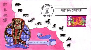 #3500 Year of the Snake Montgomery FDC