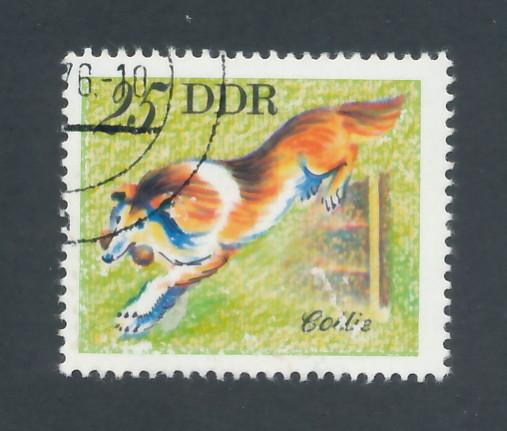 Germany DDR 1976 Scott 1752 CTO - 25pf, Dogs, Collie