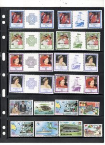 KIRIBATI COLLECTION ON STOCK SHEET ALL MINT