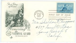 US 1017 1953 National Guard, addressed