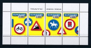 [SU1281] Suriname Surinam 2004 Traffic signs MNH
