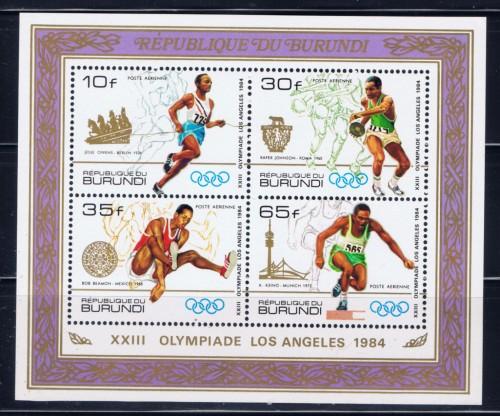 Burundi C287 NH 1984 Olympics Souvenir Sheet