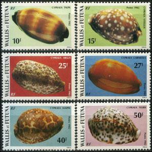 WALLIS & FUTUNA 1982 - Scott# 288-93 Sea Shells Set of 6 NH