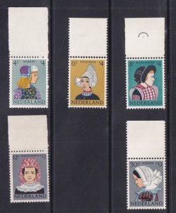 Netherlands  #B348-B352 MNH 1960 regional costumes