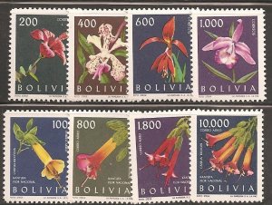 Bolivia SC 459-62, C237-40 MNH