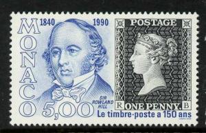 Monaco 1705 MNH Stamp on Stamp, Rowland Hill