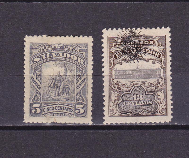 El Salvador two nice unused Lhog stamps from Latin America