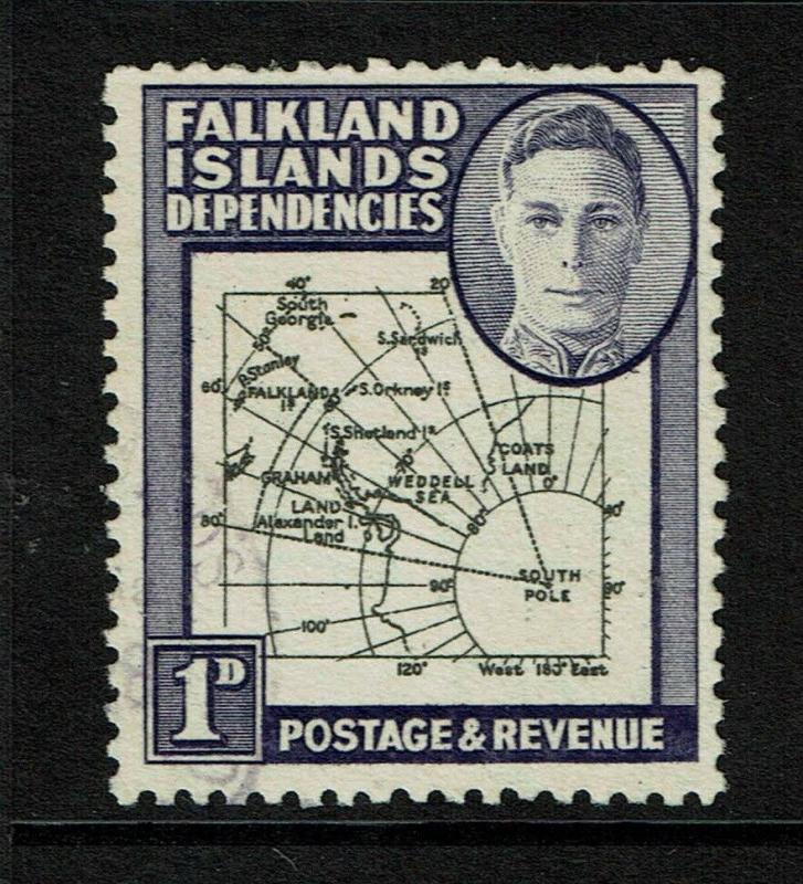 Falkland Islands SG# G2 Used / Break in 60* Meridian Variety - S6007