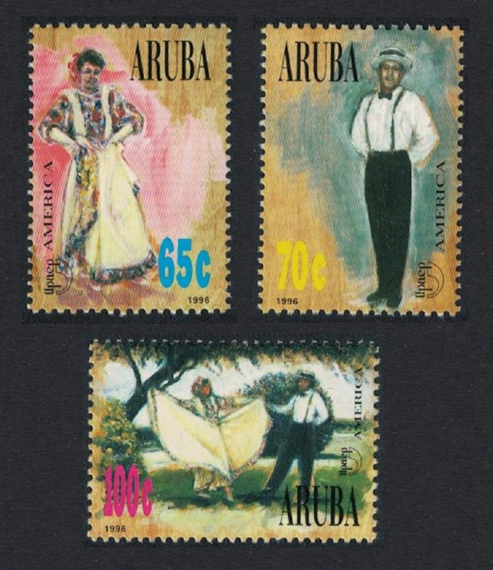 Aruba America Traditional Costumes 3v 1996 MNH SG#179-181