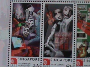 ​SINGAPORE-2000-SC#918E SINGAPORE'2000-MILIENNIUM-MNH S/S -VF-LAST ONE