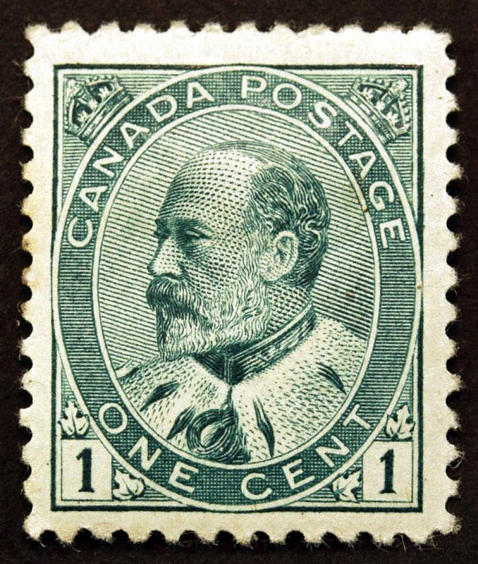 Canada #89 1c Green 1903 King Edward VII  VF *MLH* Fresh