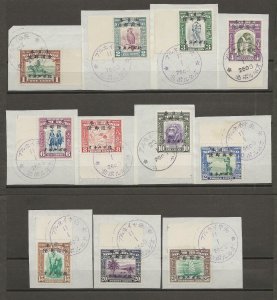 NORTH BORNEO/JAPANESE OCCUPATION 1944 SG J20/30 USED Cat £221