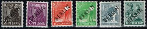 Germany 1948,Sc.#9N1-5 +7 MNH. cv.€18