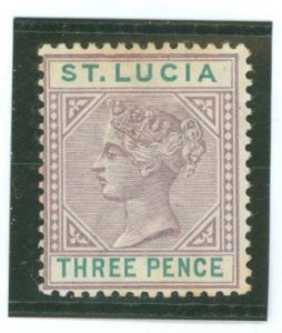 St. Lucia #32a Unused Single