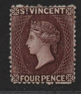 $St. Vincent Sc#48 M/LH/VF, tiny perf thin at top, Cv. $100