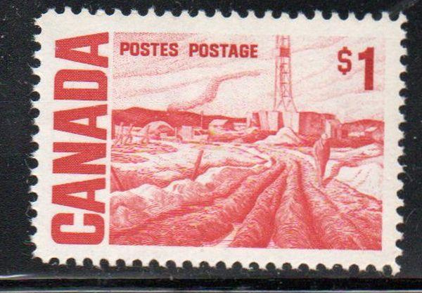 Canada Sc 465B 1967 $1 Oil Well stamp mint NH