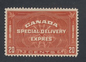 Canada Special Delivery Stamp #E5-20c MH F/VF Guide Value = $60.00